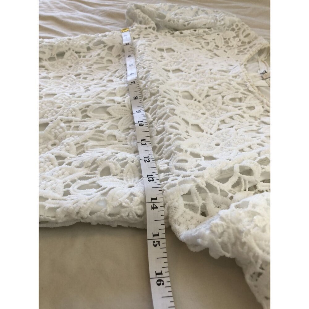 Hayden Girls White Lace Overlay Dress Girls 9/10 Back Zipper Easter Dance Church - Picture 6 of 8